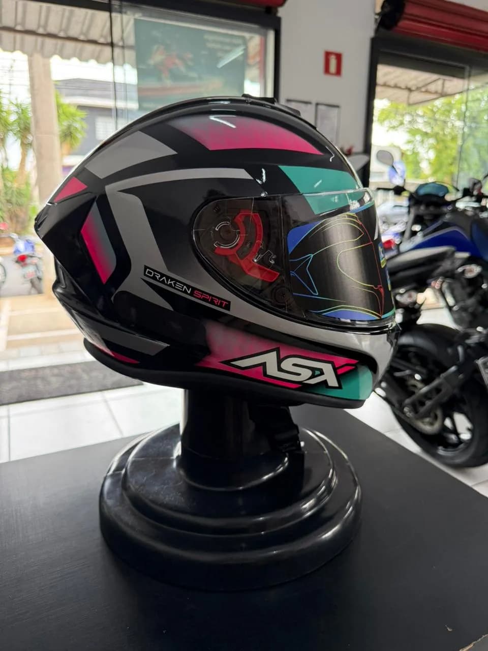Capacete ASX Draken Spirit Brilho Tam. 58